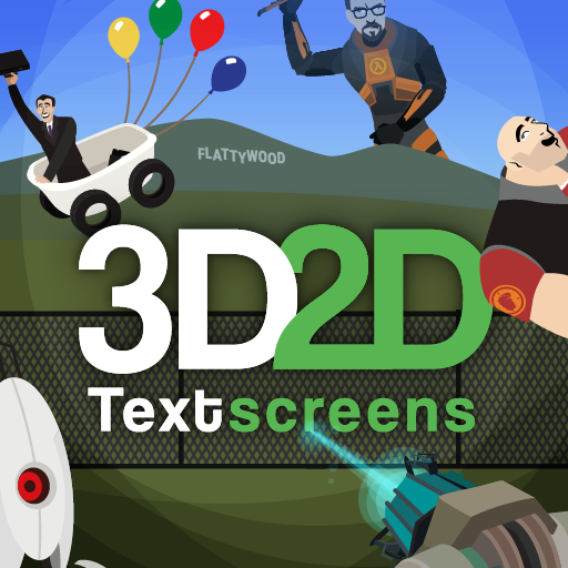 3D2D Textscreens Logo