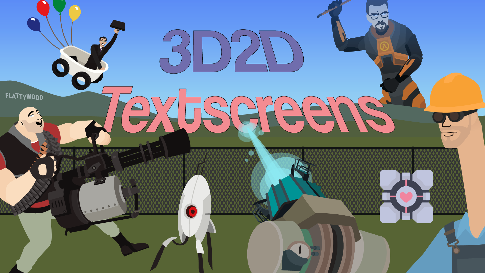 3D2D Textscreens